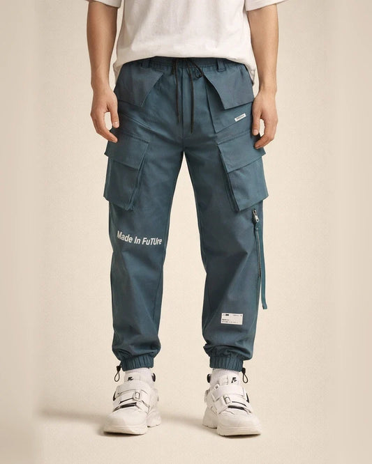 Men's Cargo Pants Cargo Trousers Joggers Trousers Techwear Drawstring Elastic Waist Flap Pocket Plain Breathable Soft Casual Daily Fashion Streetwear Black Blue | JRSEE:63848ae0-a48a-4d54-a559-5771937dfef7