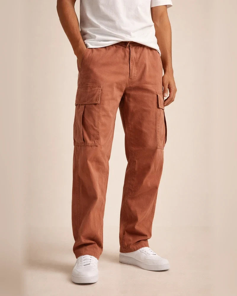Men's Cargo Pants Cargo Trousers Trousers Drawstring Elastic Waist Multi Pocket Plain Comfort Breathable Casual Daily Fashion Streetwear Black Yellow | JRSEE:2b6a3cb0-a544-412d-82f8-4371f21866c9