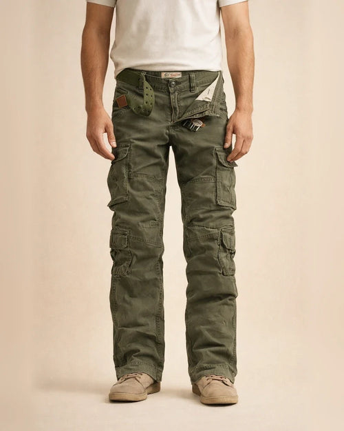 Men's Cargo Pants Trousers Parachute Pants Multi Pocket Plain Full Length Cotton Blend Casual Black Camouflage Micro-elastic | JRSEE:9afb3e4e-8d6f-44d8-8c5f-efb9e086a366