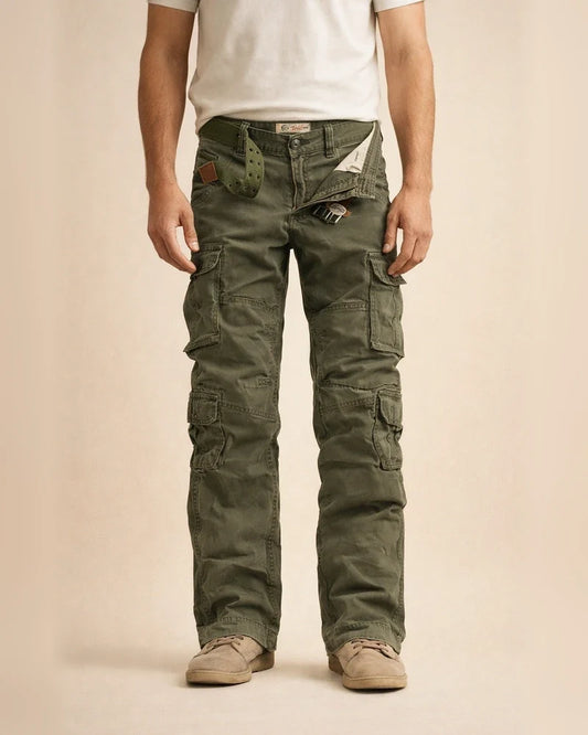 Men's Cargo Pants Trousers Parachute Pants Multi Pocket Plain Full Length Cotton Blend Casual Black Camouflage Micro-elastic | JRSEE:9afb3e4e-8d6f-44d8-8c5f-efb9e086a366