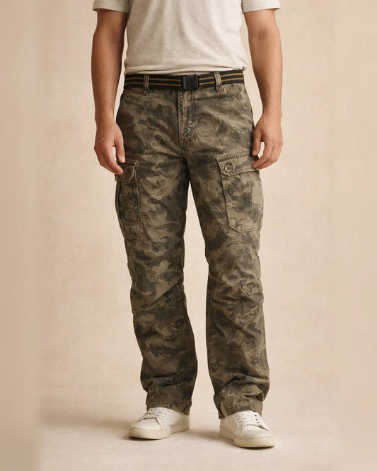 Men's Cargo Pants Trousers Parachute Pants Multi Pocket Plain Full Length Cotton Blend Casual Black Camouflage Micro-elastic | JRSEE:da885f83-40c2-4690-80eb-1d7b4dac8fbd