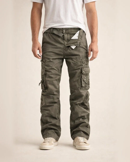 Men's Cargo Pants Trousers Tactical Work Pants Multi Pocket Straight Leg Plain Full Length Daily Wear 100% Cotton Classic Tactical Green Black | JRSEE:04e25154-15ba-493b-8126-d0ca8944db22