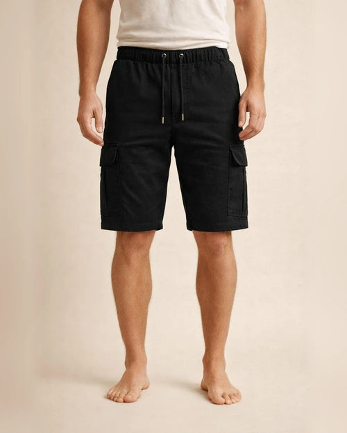Men's Cargo Shorts Bermuda shorts Drawstring Elastic Waistband with Side Pocket Plain Outdoor Sports Short Outdoor Daily Sports Casual Shorts Slim ArmyGreen Black Inelastic | JRSEE:c2897432-cbcf-4714-bcb7-84d19e28198f