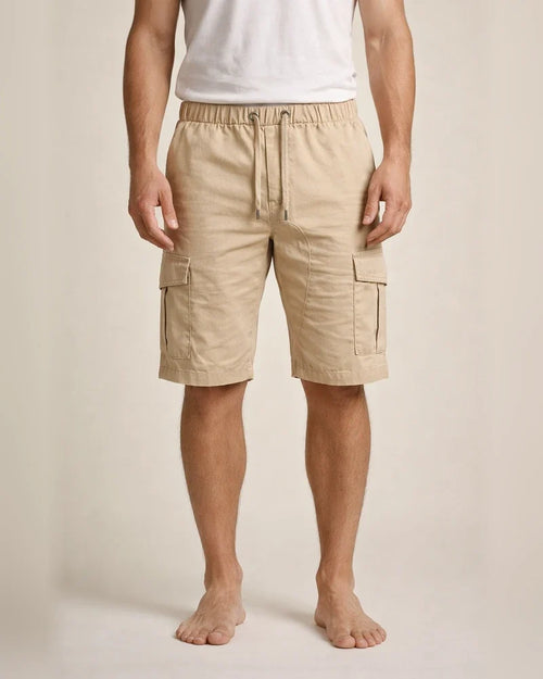 Men's Cargo Shorts Bermuda shorts Drawstring Elastic Waistband with Side Pocket Plain Outdoor Sports Short Outdoor Daily Sports Casual Shorts Slim ArmyGreen Black Inelastic | JRSEE:541bbd93-072a-43f9-b564-dbaed489a9f9
