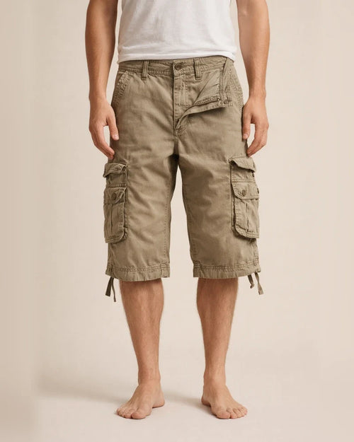 Men's Cargo Shorts Bermuda Shorts Work Shorts Hiking Shorts Leg Drawstring Multi Pocket 6 Pocket Plain Knee Length Sports Outdoor Going Out Cotton Streetwear Classic Black Red | JRSEE:6603645f-99fc-4387-94d1-93380b5811fa