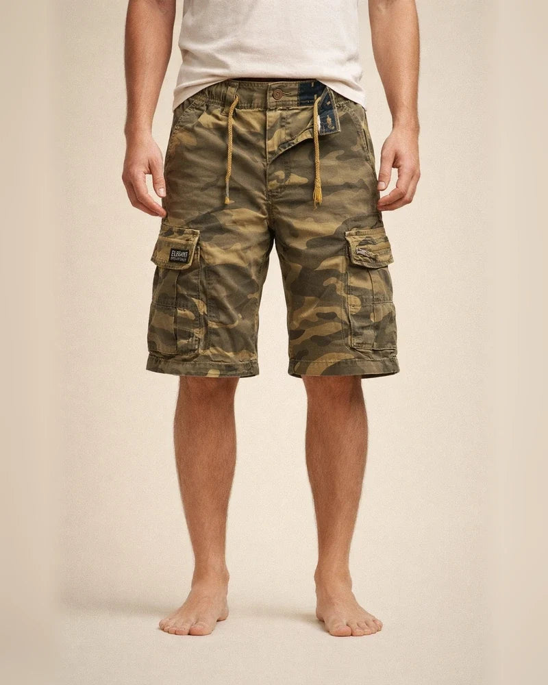 Men's Cargo Shorts Hiking Shorts Drawstring Zipper Pocket Multi Pocket Letter Camouflage Breathable Moisture Wicking Knee Length Casual Going out Casual Cargo Slim ArmyGreen Khaki Micro-elastic | JRSEE:b01f430e-83ce-4103-81f5-1b2b1171e911