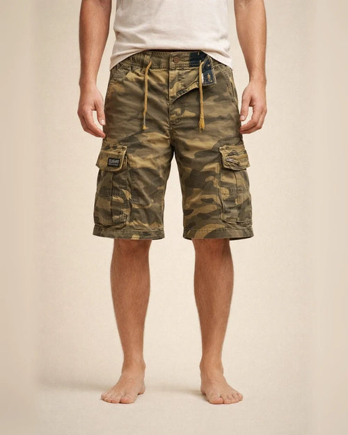 Men's Cargo Shorts Hiking Shorts Drawstring Zipper Pocket Multi Pocket Letter Camouflage Breathable Moisture Wicking Knee Length Casual Going out Casual Cargo Slim ArmyGreen Khaki Micro-elastic | JRSEE:b01f430e-83ce-4103-81f5-1b2b1171e911