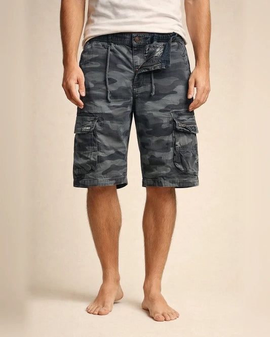 Men's Cargo Shorts Hiking Shorts Drawstring Zipper Pocket Multi Pocket Letter Camouflage Breathable Moisture Wicking Knee Length Casual Going out Casual Cargo Slim ArmyGreen Khaki Micro-elastic | JRSEE:86ff453e-8d36-40f3-8060-477d17ef65cc