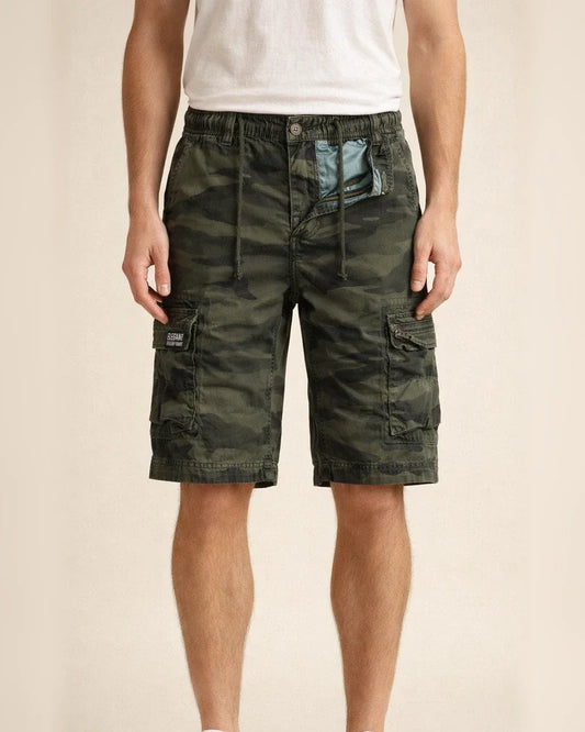 Men's Cargo Shorts Hiking Shorts Drawstring Zipper Pocket Multi Pocket Letter Camouflage Breathable Moisture Wicking Knee Length Casual Going out Casual Cargo Slim ArmyGreen Khaki Micro-elastic | JRSEE:d38ebf43-28bb-4346-a1ec-5fd2a89a6b79