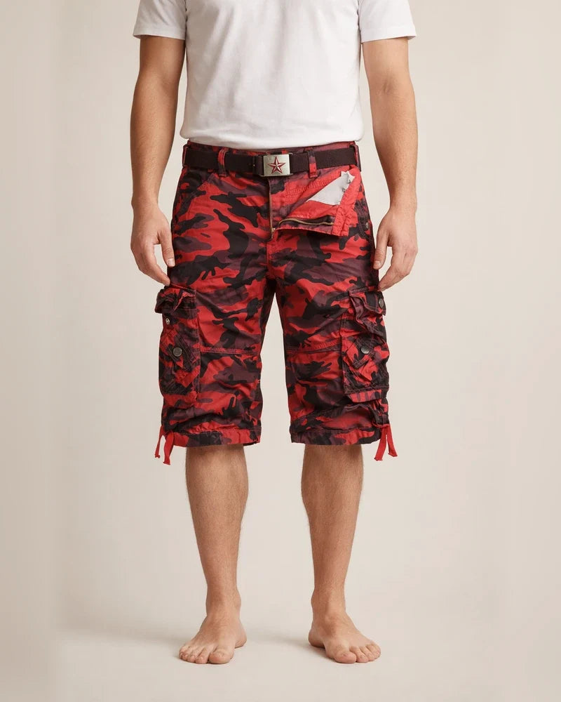 Men's Cargo Shorts Hiking Shorts Multi Pocket Camouflage Knee Length Daily Cotton Basic Black / Red Army Green | JRSEE:1511355c-5262-48a1-a689-db6c34044efc