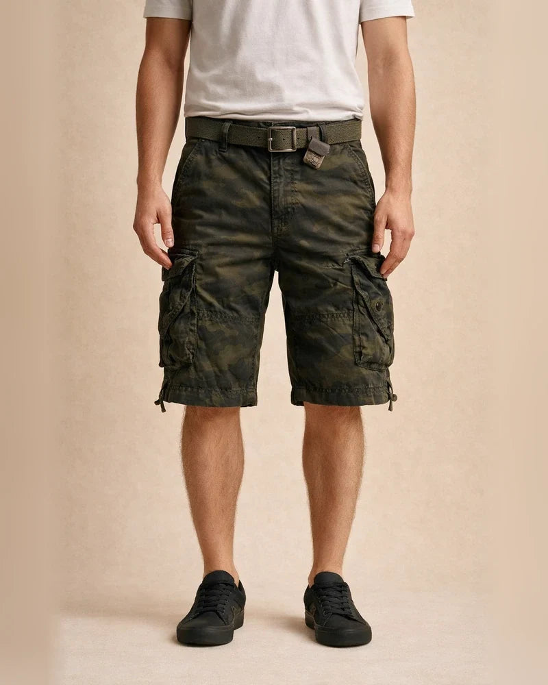 Men's Cargo Shorts Hiking Shorts Multi Pocket Camouflage Knee Length Daily Cotton Basic Black / Red Army Green | JRSEE:a9be29be-1424-46c4-912e-84d43ba8bc8a