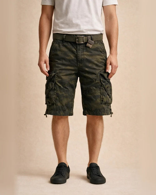 Men's Cargo Shorts Hiking Shorts Multi Pocket Camouflage Knee Length Daily Cotton Basic Black / Red Army Green | JRSEE:a9be29be-1424-46c4-912e-84d43ba8bc8a