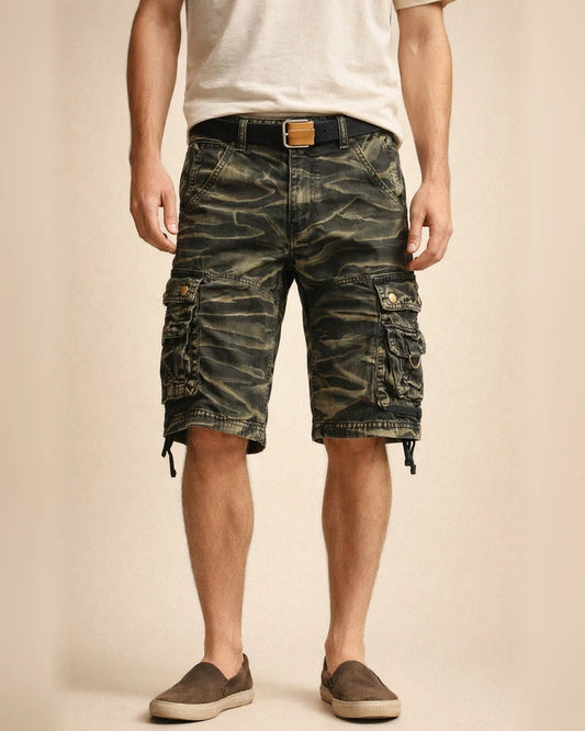 Men's Cargo Shorts Hiking Shorts Multi Pocket Lightweight Plain Camouflage Breathable Outdoor Knee Length Casual Daily Wear Cargo Shorts Casual / Sporty ArmyGreen Black Micro-elastic | JRSEE:b0cff415-1426-4783-831c-ee36ee68e247