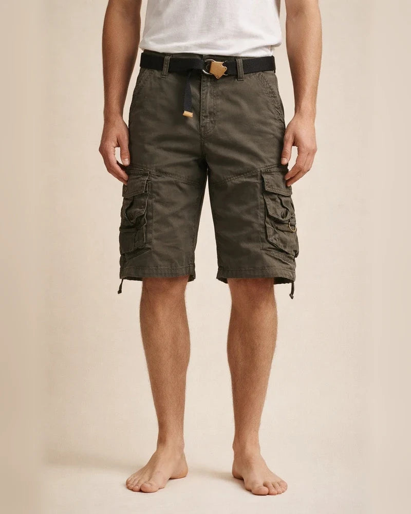 Men's Cargo Shorts Hiking Shorts Multi Pocket Lightweight Plain Camouflage Breathable Outdoor Knee Length Casual Daily Wear Cargo Shorts Casual / Sporty ArmyGreen Black Micro-elastic | JRSEE:0d7ba285-cb1e-4b41-b024-c3ac803b01ae