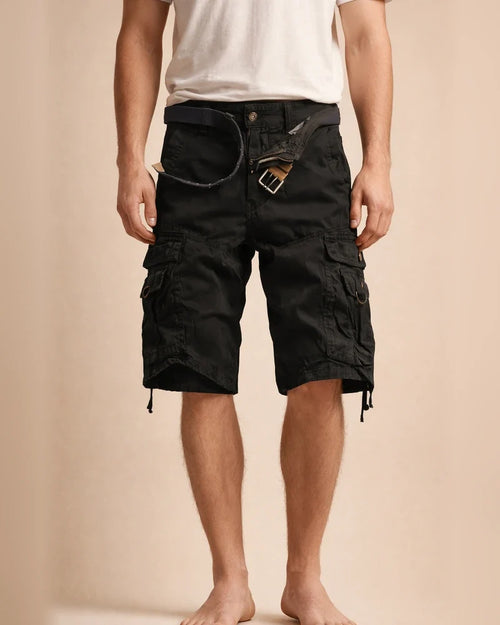 Men's Cargo Shorts Hiking Shorts Multi Pocket Lightweight Plain Camouflage Breathable Outdoor Knee Length Casual Daily Wear Cargo Shorts Casual / Sporty ArmyGreen Black Micro-elastic | JRSEE:5651277c-fc7e-46a2-b387-1d6784295ca8