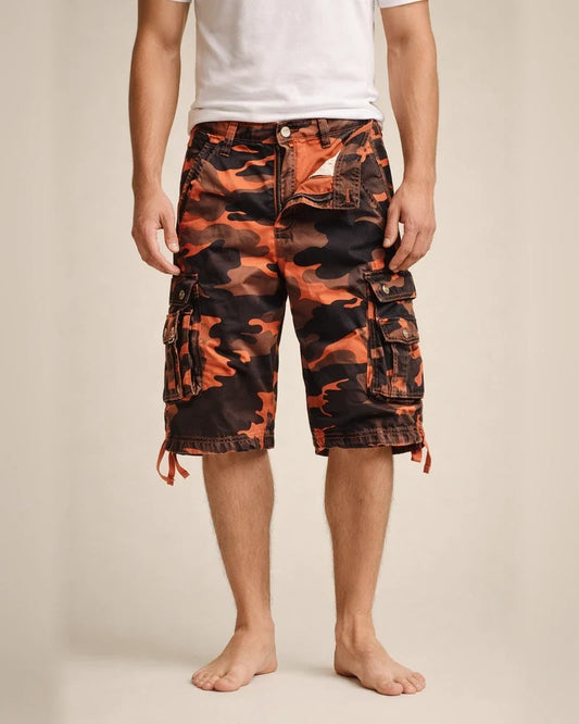 Men's Cargo Shorts Hiking Shorts Pocket Multi Pocket Camouflage Comfort Breathable Short Casual Sports Cotton Blend Cargo Shorts Chino Camouflage Red Yellow Camouflage Inelastic | JRSEE:2662723e-a8c4-4f24-b8c1-3a708f9b7385