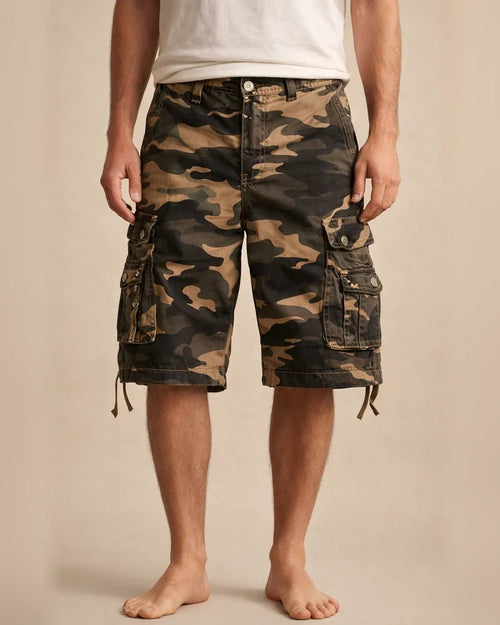 Men's Cargo Shorts Hiking Shorts Pocket Multi Pocket Camouflage Comfort Breathable Short Casual Sports Cotton Blend Cargo Shorts Chino Camouflage Red Yellow Camouflage Inelastic | JRSEE:52843802-074c-498c-968e-50bd2453bab7