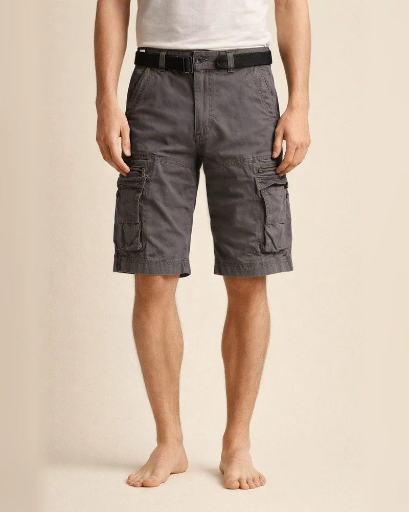 Men's Cargo Shorts Hiking Shorts Zipper Pocket Flap Pocket Plain Comfort Breathable Outdoor Daily Going out 100% Cotton Fashion Casual Black Army Green | JRSEE:bcd5a42d-f9cc-4d8d-80c9-a3903f19b431
