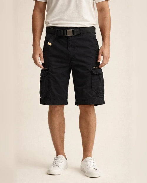 Men's Cargo Shorts Hiking Shorts Zipper Pocket Flap Pocket Plain Comfort Breathable Outdoor Daily Going out 100% Cotton Fashion Casual Black Army Green | JRSEE:0bfd6871-5254-442a-a28b-70b18768d0d3