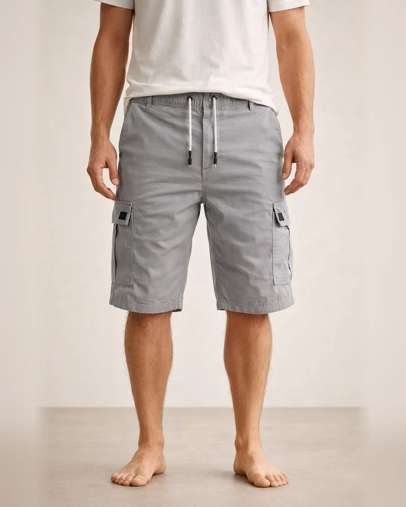 Men's Cargo Shorts Multi Pocket Map Outdoor Sports Knee Length Holiday Going Out Weekend 100% Cotton Shorts Slim Lake Blue Navy Inelastic | JRSEE:2c012e5e-e008-449f-b838-bb57e6b96b68