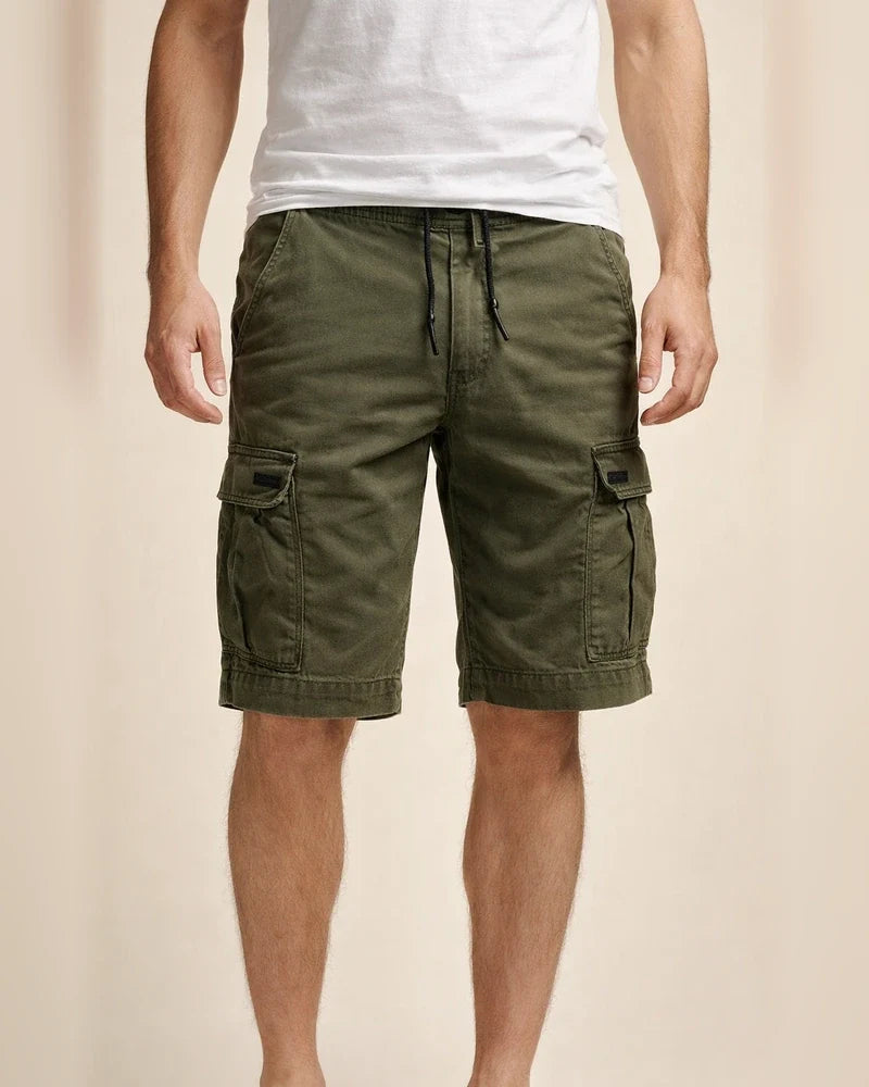 Men's Cargo Shorts Multi Pocket Map Outdoor Sports Knee Length Holiday Going Out Weekend 100% Cotton Shorts Slim Lake Blue Navy Inelastic | JRSEE:61ec13a4-295c-4106-bd1a-fe19e7e2044f