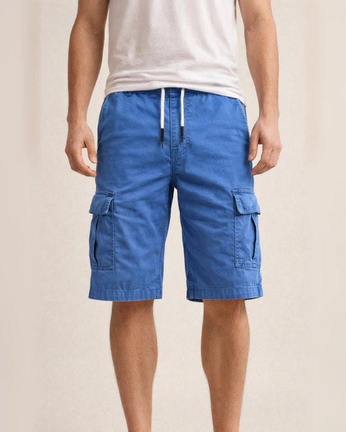 Men's Cargo Shorts Multi Pocket Map Outdoor Sports Knee Length Holiday Going Out Weekend 100% Cotton Shorts Slim Lake Blue Navy Inelastic | JRSEE:c0a2d96c-a79d-4cf9-b763-2703f438dc9b