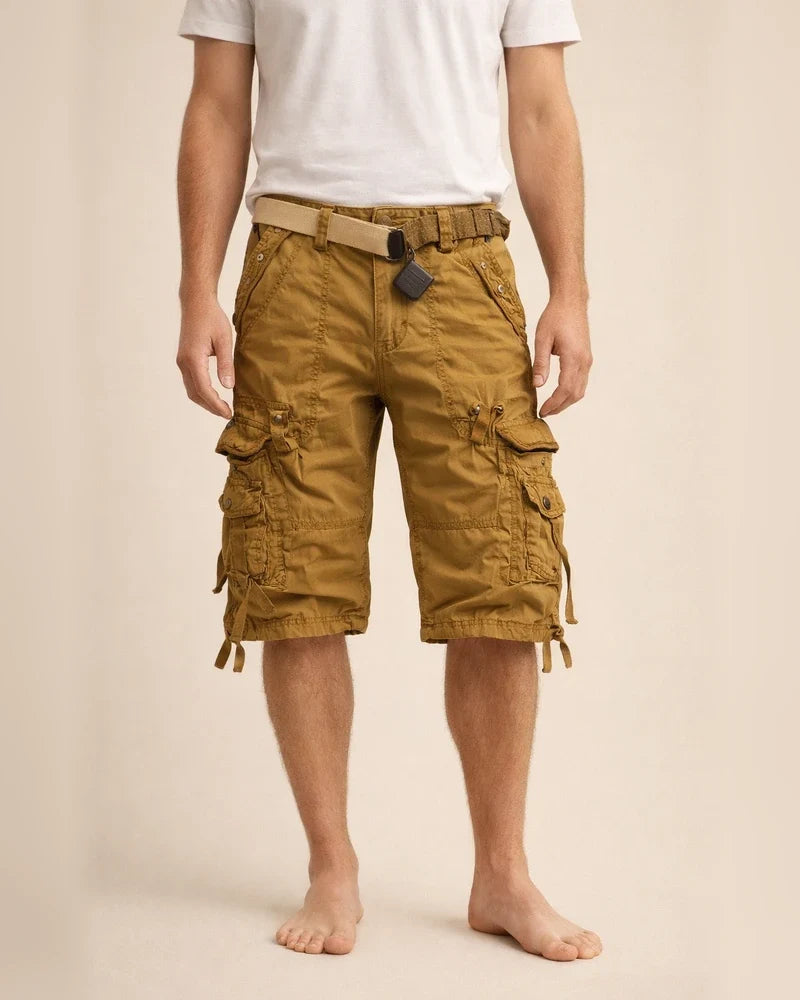 Men's Cargo Shorts Shorts Hiking Shorts Leg Drawstring 6 Pocket Plain Comfort Outdoor Daily Going Out Cotton Blend Fashion Streetwear Wine Army Green | JRSEE:ed126dec-fdc7-4e3c-b265-1ca19c8b3e4d