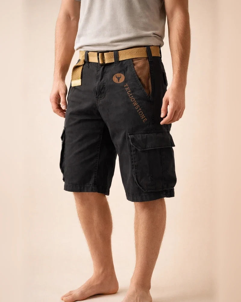 Men's Cargo Shorts Shorts Hiking Shorts Multi Pocket Plain Wearable Short Outdoor Daily 100% Cotton Designer Casual ArmyGreen Black | JRSEE:783147c6-4bc6-4bd7-b803-c0980fae30b9