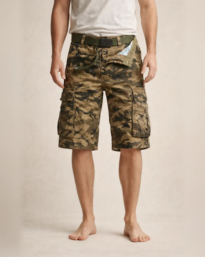 Men's Cargo Shorts Shorts Hiking Shorts Zipper Multi Pocket Camouflage Daily Holiday 100% Cotton Streetwear Stylish ArmyGreen Khaki Inelastic | JRSEE:bc4cf474-e28b-407c-8a9b-0dd9a97722b2