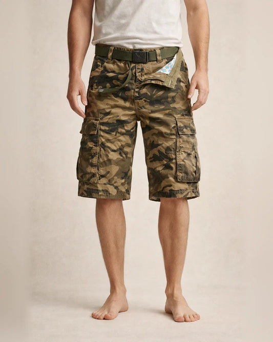 Men's Cargo Shorts Shorts Hiking Shorts Zipper Multi Pocket Camouflage Daily Holiday 100% Cotton Streetwear Stylish ArmyGreen Khaki Inelastic | JRSEE:bc4cf474-e28b-407c-8a9b-0dd9a97722b2