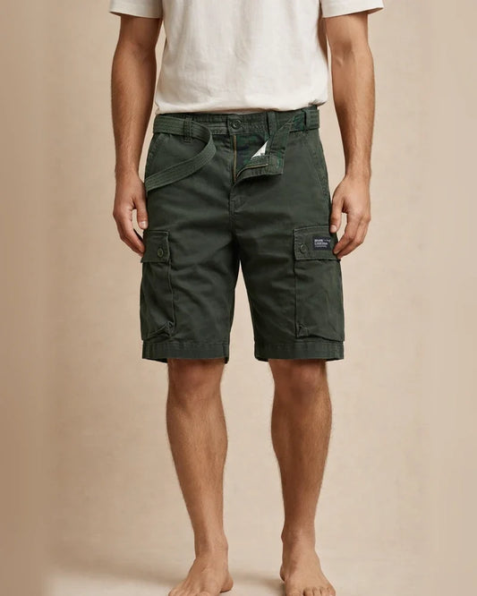 Men's Cargo Shorts Shorts Multi Pocket Straight Leg Print Solid Colored Comfort Wearable Knee Length Outdoor Daily 100% Cotton Sports Stylish Black Army Green | JRSEE:cec25150-26ce-4dc0-8964-dc8ddf526cde