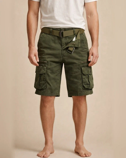 Men's Cargo Shorts Shorts Multi Pocket Straight Leg Solid Colored Comfort Wearable Knee Length Outdoor Daily 100% Cotton Sports Stylish Black Army Green | JRSEE:f26ced62-83bc-4df6-9e0e-87e08351ca87
