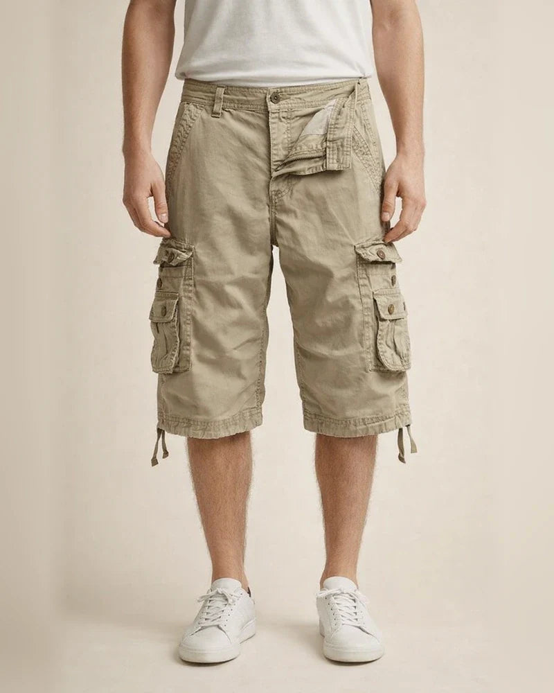 Men's Cargo Shorts Work Shorts Multi Pocket Plain Knee Length Going out Cotton Streetwear Classic Green Black | JRSEE:cd91550a-ad89-4834-adf3-17ee8b76b0fc