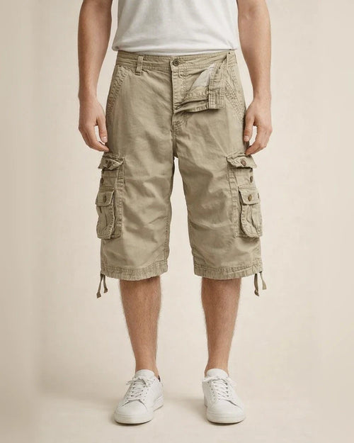 Men's Cargo Shorts Work Shorts Multi Pocket Plain Knee Length Going out Cotton Streetwear Classic Green Black | JRSEE:cd91550a-ad89-4834-adf3-17ee8b76b0fc