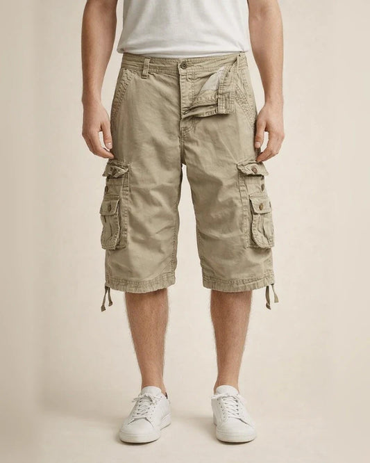 Men's Cargo Shorts Work Shorts Multi Pocket Plain Knee Length Going out Cotton Streetwear Classic Green Black | JRSEE:cd91550a-ad89-4834-adf3-17ee8b76b0fc