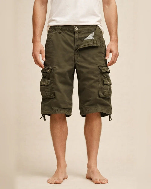 Men's Cargo Shorts Work Shorts Multi Pocket Plain Knee Length Going out Cotton Streetwear Classic Green Black | JRSEE:556b3876-ea2b-4ad1-810e-4134599ca42e