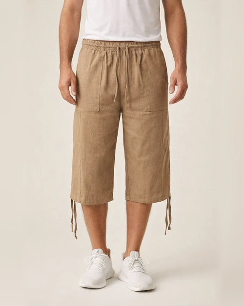 Men's Casual Cotton and Linen Sweatpants Summer Linen Seven-minute Casual Pants Cotton Pants | JRSEE:215b97a8-3ecb-44ef-a6f7-caf894518b39