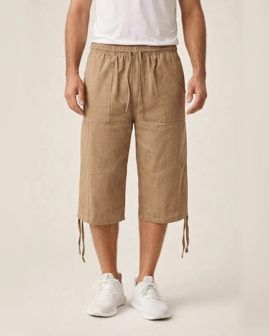 Men's Casual Cotton and Linen Sweatpants Summer Linen Seven-minute Casual Pants Cotton Pants | JRSEE:215b97a8-3ecb-44ef-a6f7-caf894518b39