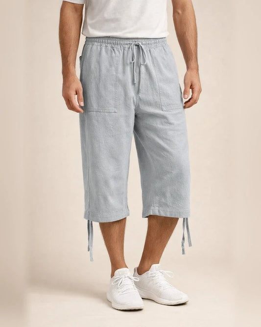 Men's Casual Cotton and Linen Sweatpants Summer Linen Seven-minute Casual Pants Cotton Pants | JRSEE:8f6ef2e5-1343-4e1c-ac05-5166d26a1132