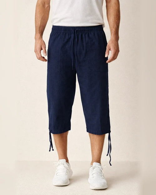 Men's Casual Cotton and Linen Sweatpants Summer Linen Seven-minute Casual Pants Cotton Pants | JRSEE:b2fd704f-3539-4bb4-9834-e3a5ccac3fbc