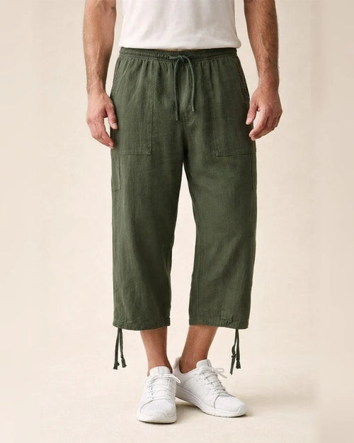Men's Casual Cotton and Linen Sweatpants Summer Linen Seven-minute Casual Pants Cotton Pants | JRSEE:491e20d0-a817-457d-bc60-0e7ee828e9f3