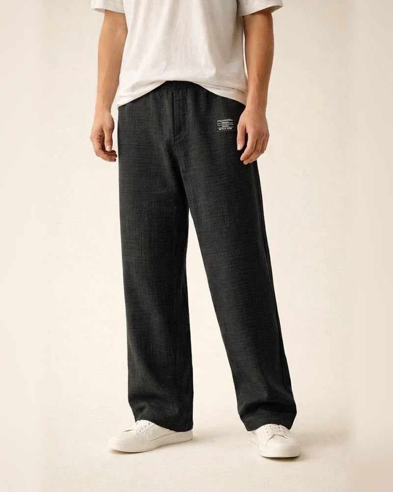 Men's Casual Cotton-Linen Blend Loose-Fit Straight-Leg Pants Solid Color S–5XL | JRSEE:a36c82bf-db60-4064-99c1-ca3f1d1da604