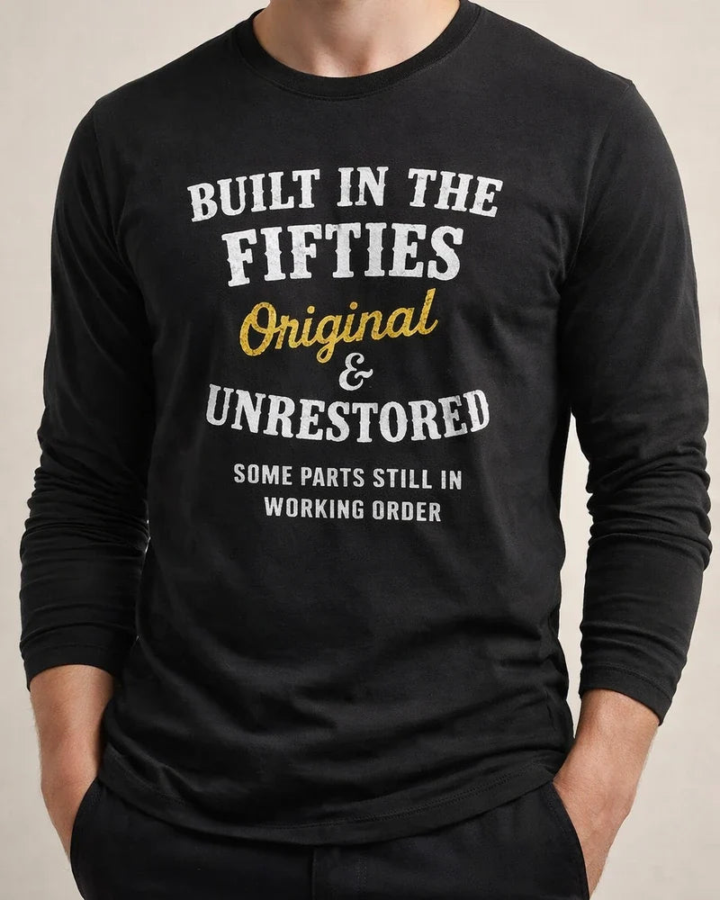 Men's Casual Letters Printed Long-sleeved T-shirt Trend Loose Bottoming Shirt | JRSEE:0a0e75ca-62a2-46ee-9d1b-437fe4eeb6c9