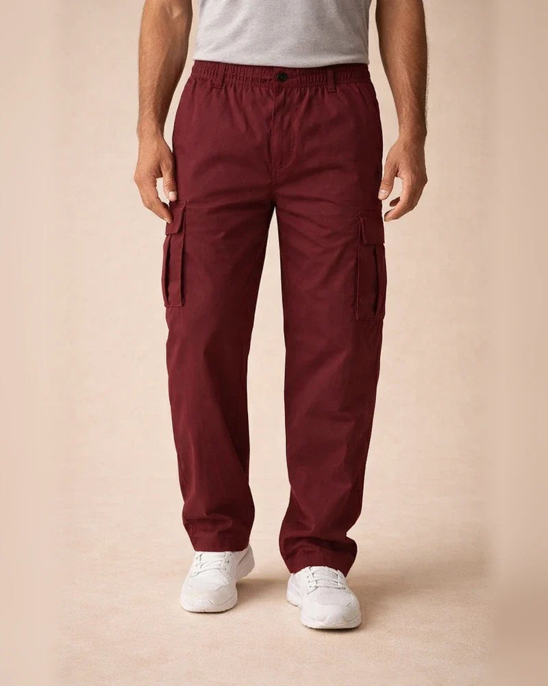 Men's Casual Multi-pocket Loose Straight Work Trousers Outdoor Trousers Fitness Trousers | JRSEE:b215c4ed-9a47-40bc-966d-39cfea00c8c6