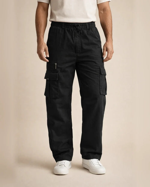 Men's Casual Multi-pocket Loose Straight Work Trousers Outdoor Trousers Fitness Trousers | JRSEE:43453da6-2f1c-472d-b8ef-87dc058f35e5