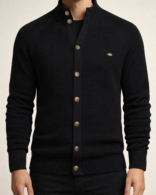 Men's Casual Solid Color Cardigan Sweater | JRSEE:5019d977-ac41-43af-9733-447b5d0b2364