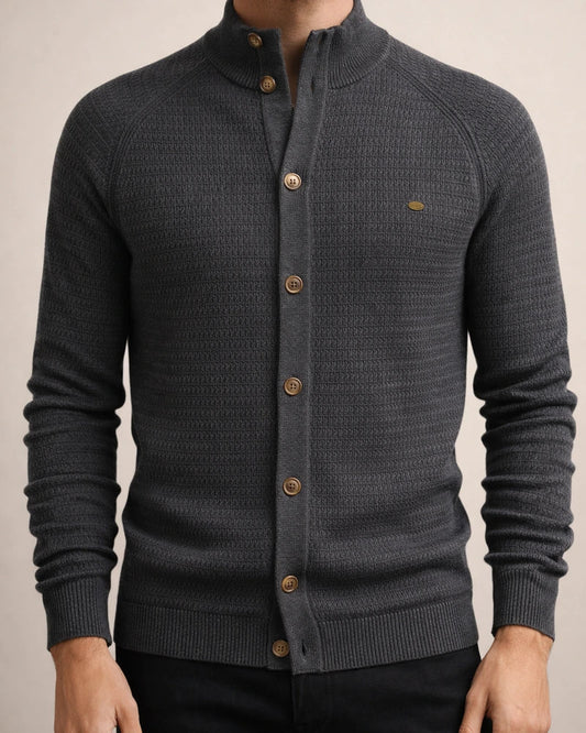 Men's Casual Solid Color Cardigan Sweater | JRSEE:ee960e07-83b5-47ad-9149-10b12009fbf7