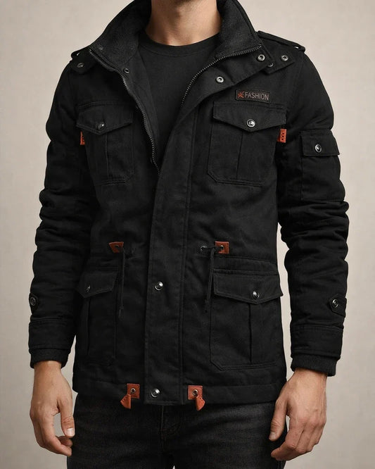 Men's Casual Solid Color Hooded Padded Thickened Jacket Large Size Cotton Medium-length Section of The Workwear Washed Jacket Men | JRSEE:65f40c8a-521e-491c-b8da-bfec5612d6b5