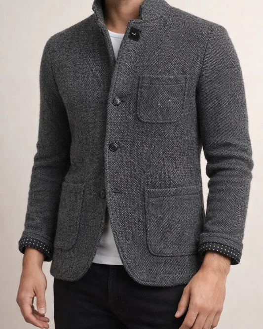 Men's Casual Suit Collar Long Sleeve Men's Jacket | JRSEE:42780c52-9e54-452a-b755-42fdf1cfdfa8