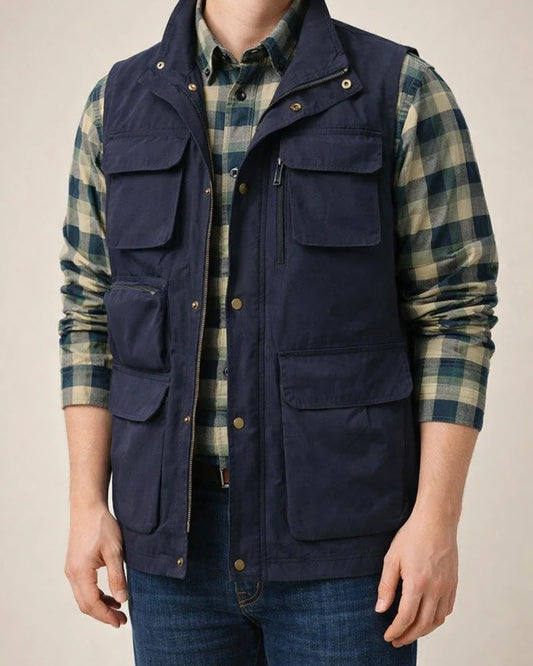 Men's Casual Vest Waterproof Quick-drying Outdoor Casual Undershirt Large Size Vest Jacket | JRSEE:cbc611a8-54f2-4c5f-8d9e-db70bc9e8261